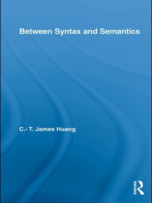 cover image of Between Syntax and Semantics